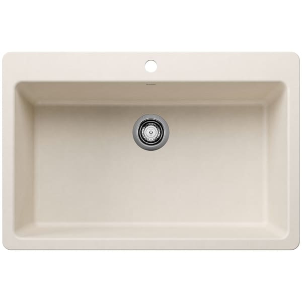 Blanco Liven 33 in. Drop-In/Undermount Super Single Basin SILGRANIT Kitchen Sink 443201 - main